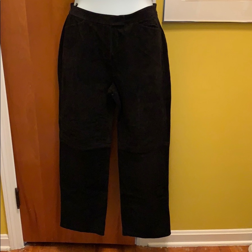 Suede pants